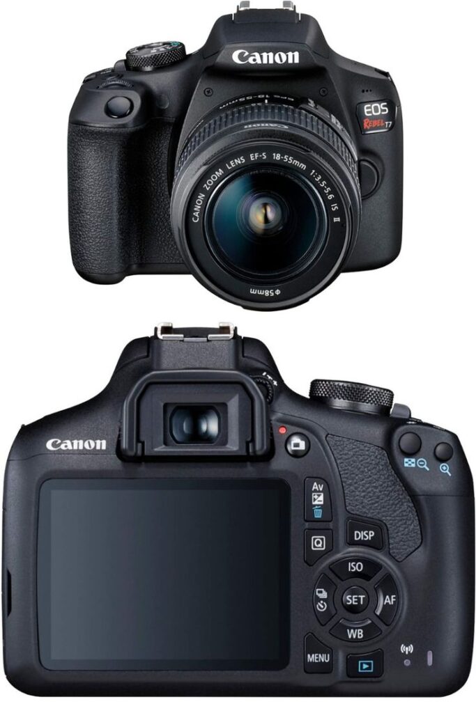 Canon EOS Rebel T7 DSLR Camera with 18 55mm Lens 1