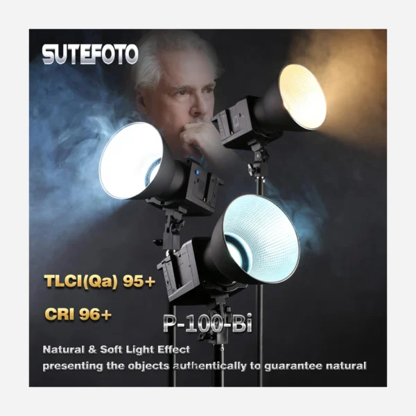 Sutefoto 100(W) Bi-Color Video Light - Image 2