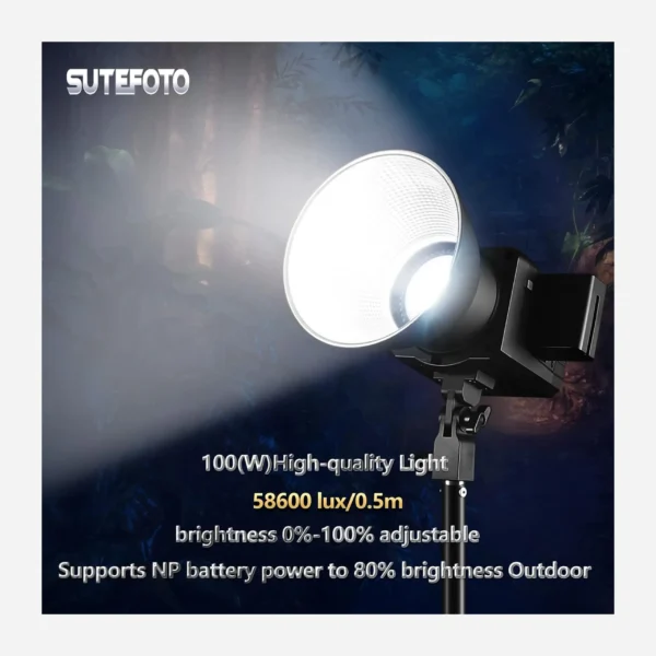 Sutefoto 100(W) Bi-Color Video Light - Image 5